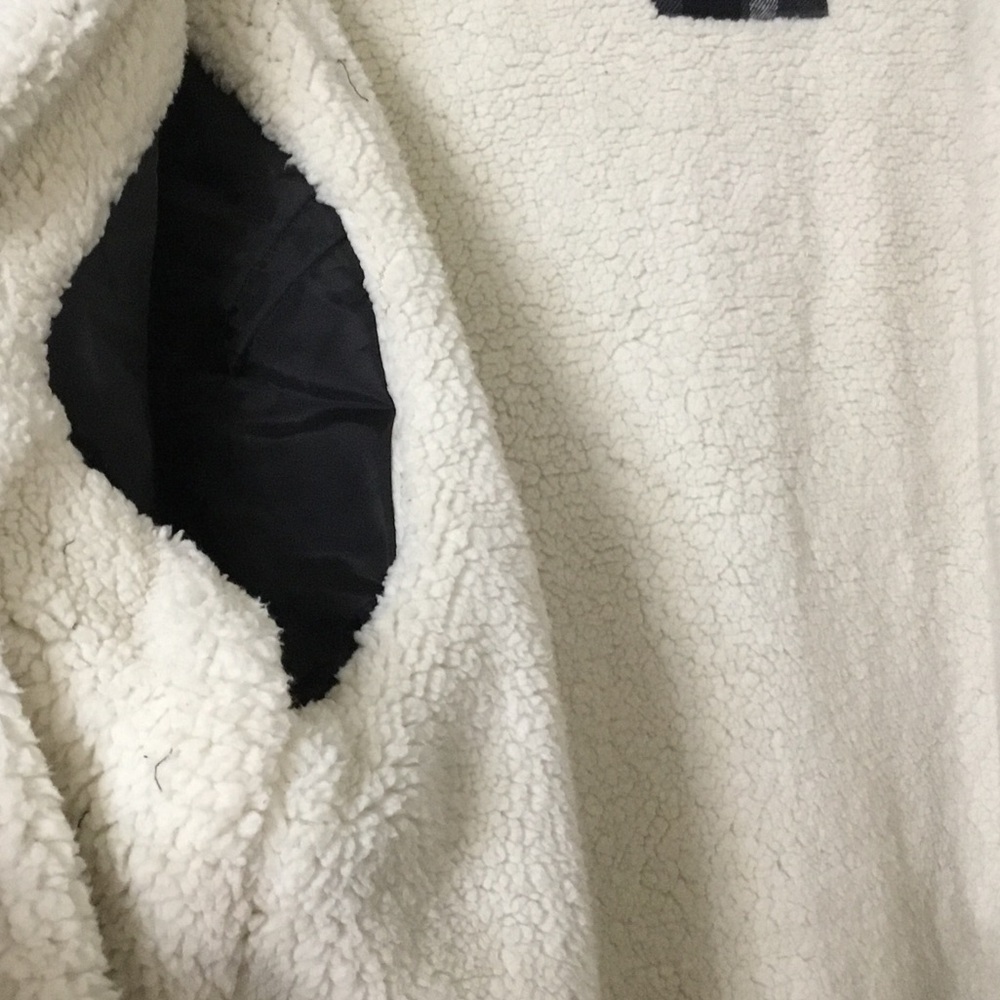 Cozy Everyday Sherpa Lined Flannel Jacket Coat - Picture 4 of 5